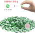 YIYA Green Flat Marble Decorative Beads Glass Gems for Home Decoration Vase Filler Fish Tank Bottom Decoration (About 0.68 lb(310g)/Bag)...