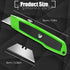 Jetmore 2 Pack Box Cutter Utility Knife with Extra 10 SK5 Blades & Anti-slip Rubber Handle, Box Cutter Retractable, Portable Box Opener Razor Knif...