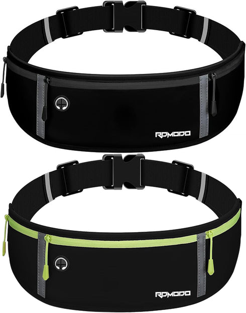 Running Belt Women Men, Fanny Pack Waist Bag, Phone Holder for Running Workout Plus Size Waterproof Adjustable Belt Bag for iPhone 15 14 13 12 11 ...