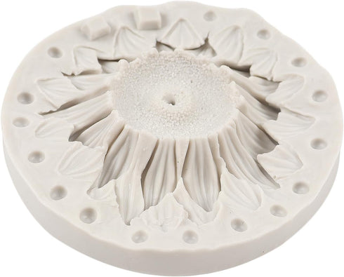 Large Sunflower Silicone Molds 3D Flower Fondant Molds for Cake Decorating Cupcake Topper Candy Chocolate Flower Soap Wax Candle Polymer Clay Gum ...