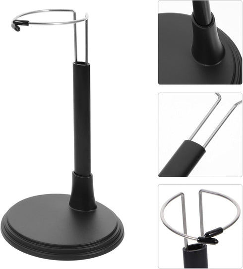 Kisangel Action Figure Display 2pcs Black Doll Stand Action Figure Stand Adjustable Doll Stand Model for Support Bracket Dolls Action Figure Stand...