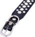 Dogs Kingdom 10"-24" Length Personalized Rhinestone Leather Bling Crystal Pet Dog Cat Collars for Small Medium Breeds Black XL...