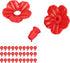 30 Pieces Hummingbird Feeder Replacement Flowers, Bird Feeder Replacement Parts, for Outdoors Hummingbird Feeder Hanging Feeder(Red)...