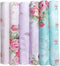 Mililanyo 6pcs 18x22inches (46x56cm) Floral Fat Quarters Fabric Pre-Cut Quilt Squares Cotton Fabric Squares for Patchwork Quilting and DIY Sewing ...