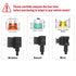 Car Cigarette Lighter,Jtron 1set 1m Car Cigarette Lighter Adapter Add-a-Circuit TAP Adapter Lead 1.0mm (18WAG) Cable with 12V Fuse Holder for Micr...