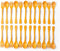 Knork Eco Plant Based 24 Pack Reusable Bamboo Flatware Set (Orange)...