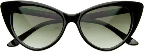 zeroUV Super Cateyes Vintage Inspired Fashion Mod Chic High Pointed Cat-Eye Sunglasses...