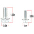 Oil Pan Bolt Kit SBC SBF Fit for 1955-1998 Chevy Small Block V8 Engines 265 283 305 307 327 350 383 400 & Small Block Ford V8 260 289 302 351W & O...