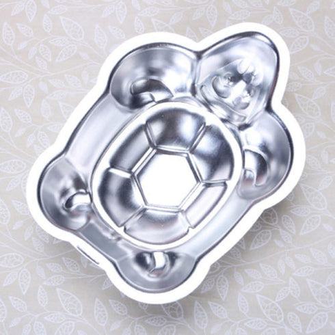 2 PCS Mini Small Aluminum Cake Mould Turtle Shape Cake Pan Decorating Mould Pudding Chocolate Jelly Tins Baking Tool...