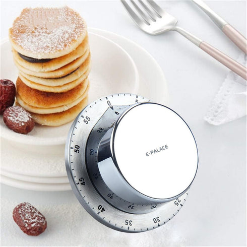 Kitchen Timer, 60 Minute Timer,Magnetic Loud Alarm,Mechanical Stainless Steel Cooking Timer (1pack)...