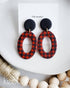 KEOKER Buffalo Plaid Silk Screen for Polymer Clay, Checker Silk Screen Stencils for Polymer Clay, Printing on Clay & Other Jewelry Clay Earrings D...