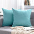 MIULEE Pack of 2 Decorative Outdoor Solid Waterproof Throw Pillow Covers Faux Linen Garden Farmhouse Coastal Cushion Cases for Summer Patio Tent B...