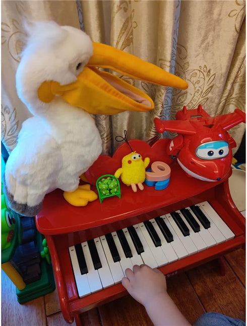 Cute Life Like Pelican Bird Stuffed Animal Plush Toy Simulation Nature Bird Doll Children Birthday Gift 16in...