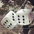 Stylish Car Dice Fuzzy - Retro Fuzzy Dice for Rear View Mirror, Premium Quality Hanging Dice for Car Mirror Decoration - Express Your Unique Style...