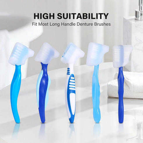 Anbbas 2pcs Silicone Denture Brush Cover Fit Most Denture Toothbrushes...