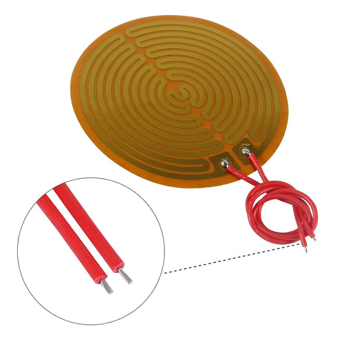15pcs 70mmx70mm Film Heater Plate Adhesive Pad, PI Heating Elements Film 12V 13W Strip Heater Adhesive Polyimide Heater Plate (12V 13W 70mmx70mm)...