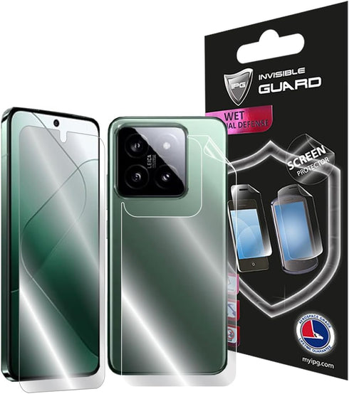 IPG for Xiaomi 14 FULL BODY Hydrogel Protector Invisible Touch Screen Sensitive Ultra HD Clear Film Anti Scratch Skin Guard - Smooth/Self-Healing/...
