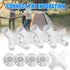 9pcs White Tent Replacement Spare Parts 3x3m, Awning Tent Feet Corner Center Connector,for 25 19mm Tent Connectors, White Tent Replacement Spare P...