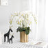 FagusHome 6 Pcs Artificial Phalaenopsis Flowers with 6 Bundles Leaves Artificial Orchid Flowers Stem Plants for Home Décor...