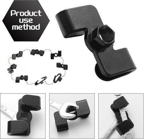 1 PC Automotive Wrench Extender Tool, 1/2" 0.82" Steel Hex Wrench Driver Conversion Adapter, Repair Accessories, Compatible with Most Car Models, ...