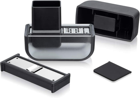 Microplane Garlic Mincer and Slicer Set (Black)...