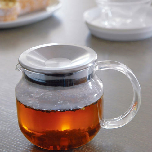 Kinto 8685 One-Touch Teapot, 21.8 fl oz (620 ml), Brown...