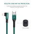iPhone Charger, Right Angle Cable Lightning Cord 3PACK 1FT 3FT 6FT Nylon Braided USB Charging Wire High Speed Transfer Compatible with iPhone 14/1...