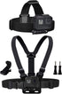 Chest Mount Harness Chesty Vest Head Mount Strap for Action Camera Compatible with GoPro Hero 11,10,9,8,Max,Go Pro Hero 7,6, 5,4, Session,3+,3,Her...