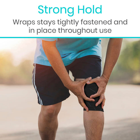 Vive Elastic Knee Wrap - Ankle, Foot, Calf & Wrist Support Wraps for Pain Relief - Compression Bandage for Legs - For Edema, Weightlifting, Sports...