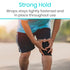 Vive Elastic Knee Wrap - Ankle, Foot, Calf & Wrist Support Wraps for Pain Relief - Compression Bandage for Legs - For Edema, Weightlifting, Sports...