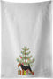 Caroline's Treasures BB2975WTKT Airedale Terrier Merry Christmas Tree White Kitchen Towel Set of 2 Dish Towels Decorative Bathroom Hand Towel for ...