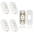 Inline Switch 5 Pcs, White Lamp Cord Button in Line Switch, Rated 6A 250V ON OFF Electrical Wire Appliance Rocker Switches, Repair Replacement Con...