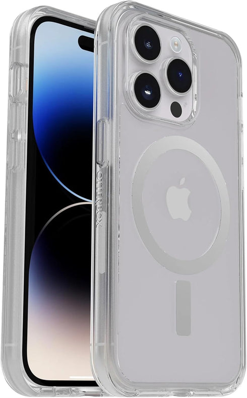 OtterBox iPhone 14 Pro Max (Only) Symmetry Clear Series+ Case - Clear - Ultra-Sleek - Snaps to MagSafe - Raised Edges Protect Camera & Screen - No...