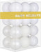 White 2.5" Christmas Balls Christmas Tree Decoration Ornaments Shatterproof Hanging Balls for Birthday Halloween Holiday Wedding Decorations Set o...