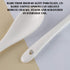 AKOAK 6.7 "Ceramic Egg Spoon (Set of 5), White Long-Handled Ceramic Spoon, Teaspoon for Coffee, Tea, Yogurt, Ice Cream, Sauces and Desserts, Espre...