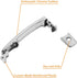 Exterior Chrome Door Handle Front Left Driver Side with Keyhole | Without Smart Key | for 2003-2008 Infiniti FX35 FX45, 2003-2007 Nissan Murano, 2...