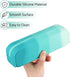 Pencil Holder Case, Gradient Color Silicone Waterproof Pencil Pouch, Portable Silicone Pencil Bag Aesthetic Zipper Pencil Pouch for School Supplie...