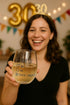 1990 30th Birthday Gift for Women and Men Wine Glass - Funny Is You 30 Gift Idea for Mom Dad Husband Wife – 30 Year Old Party Supplies Decorations...