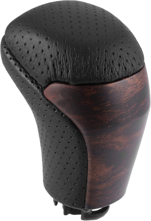 Car Automatic Gear Stick Shift Knob Gear Shift Knob Stick Shifter for Toyota Tacoma 2016-2021 Highlander 2014-2019 Black Gold Tone Wood Grain...