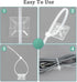 240Pcs Clear Cable Ties Mounts, 5.9'' Heavy Duty Zip Ties 120Pcs + 3/4" Adhesive Cable Holders 120Pcs, Self Locking Nylon Wire Ties Screw Hole Squ...
