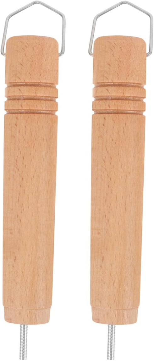 OSALADI Replacement Pot Handle 2pcs long handle removable handle grip pot side handle solid wood Pot handle cookware part cookware supplies wok wo...