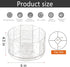 Hayder Makeup Organizer, 360° Rotating Makeup Brush Holder with 5 Slot for Vanity Countertop, Bathroom Organizers and Storage for Cosmetics Nail P...