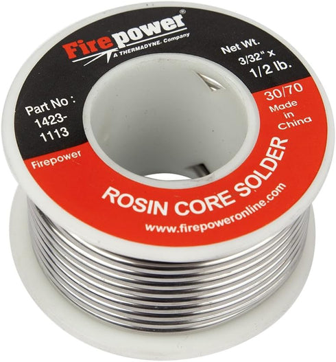 Firepower 1423-1113 Rosin Flux Core 30/70 Solder, 3/32-Inch x 1/2-Pound...