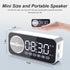 Digital LED Alarm Clock with Wireless Speaker, Dual Alarm Clocks for Bedroom/Heavy Sleepers/Adult/Teens, Bluetooth Speaker Support TF Card Playbac...