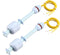 uxcell PP Float Switch for Water Pump Tank Liquid Water Level Sensor M10 115mm Length Blue 2pcs...