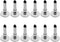 12 Pieces Silver Universal Stylus Replacement Disc Tips Round Shape Replaceable Stylus Pen Disc Tips for Touch Screen Stylus Pen Disc Tips Accesso...