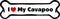 Imagine This Company I Love My Breed Bone Shaped Pet Magnet; Removable Magnets for Cars, Fridges, Lockers & More, Stylish Pet Inspired Car Accesso...