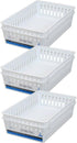 Basic White Storage Trays (6, Rectangle) by Mainstay...