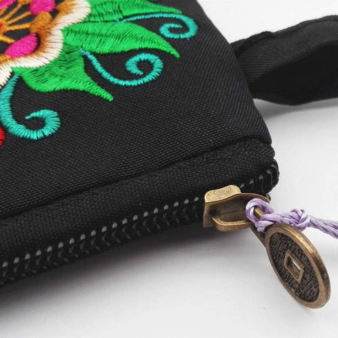 Clutch Purse, Embroidery Flower Clutch Handbag Evening Bags Handbags Wristlet Clutches Bag Wallet Summer Beach Bag for Women...