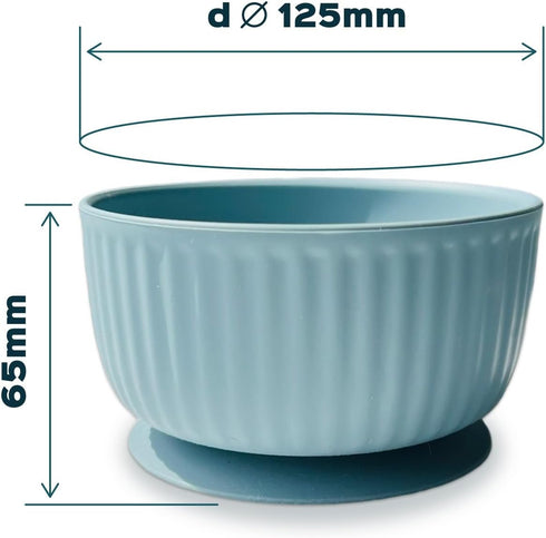 Cat Bowls with Suction Cup 400ml with Silicone Lid — Elevated Silicone Pet Dish with Non-Slip Bottom for Dry Food, Wet Food and Water — Silicone W...